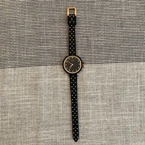kate spade new york - Women's Black Dot Silicone Strap Watch 34mm